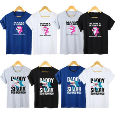 US STOCK Womens Mens Short Sleeves DADDY&MAMA SHARK Print Causal T-Shirts Top
US STOCK Womens Mens Short Sleeves DADDY&MAMA SHARK Print Causal T-Shirts Top