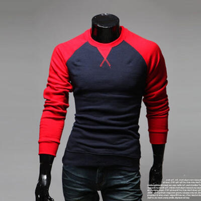 Patchwork Color Round Neck Long Sleeve Pullover Mens T-Shirt Casual Color Stitching Male Tee Top
Patchwork Color Round Neck Long Sleeve Pullover Mens T-Shirt Casual Color Stitching Male Tee Top