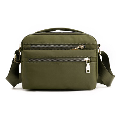 Mother canvas bag woman oblique satchel bag light nylon middle-aged&old lady one shoulder back small satchel bag