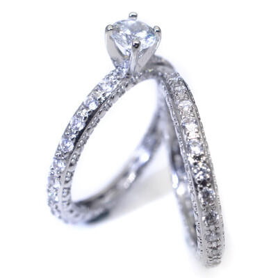 2PcsSet Gorgeous 925 Sterling Gemstone Round Cut Diamond Ring Set Fine Jewelry Gifts Hot Sale
2PcsSet Gorgeous 925 Sterling Gemstone Round Cut Diamond Ring Set Fine Jewelry Gifts Hot Sale