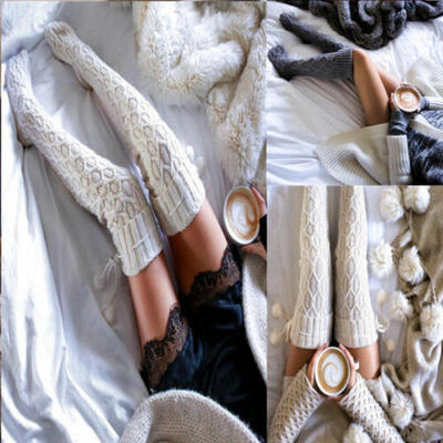 Women Cable Knit Extra Long Boot Socks Over Knee Thigh High School Stocking Warm
Women Cable Knit Extra Long Boot Socks Over Knee Thigh High School Stocking Warm