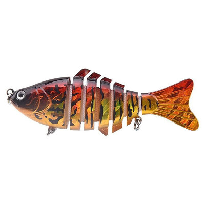 10cm156g Lifelike 7 Jointed Sections Swimbait Fishing Lure Crankbait Hard Bait Fish Hook Fishing Tackle