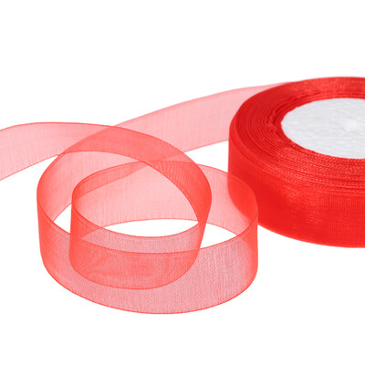 25mm 50 YardsRoll Silk Organza Transparent Ribbon DIY Making Christmas Ribbons for Wedding Party Decoration Webbing Crafts Gifts
25mm 50 YardsRoll Silk Organza Transparent Ribbon DIY Making Christmas Ribbons for Wedding Party Decoration Webbing Crafts Gifts