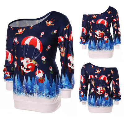 Starmoon Womens Christmas Long Sleeve Strapless Sweatshirt Printed Pullover Tops Blouse
Starmoon Womens Christmas Long Sleeve Strapless Sweatshirt Printed Pullover Tops Blouse