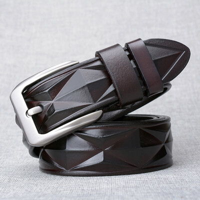 Fashion Mens Belts High Quality Genuine Leather luxury Belt Vintage Design Pin Buckle Belt Male leisure Jeans Strap Belts Men
Fashion Mens Belts High Quality Genuine Leather luxury Belt Vintage Design Pin Buckle Belt Male leisure Jeans Strap Belts Men