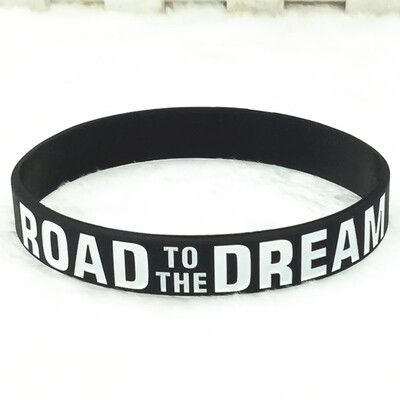Motivational Bracelets Silicone Rubber Band Elastic Wristbands