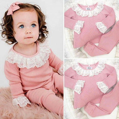 2PCS Toddler Kids Baby Girls Autumn Clothes Lace Ruffle Tops T-shirt Pants Leggings Outfits Fit For 1-5 Years
2PCS Toddler Kids Baby Girls Autumn Clothes Lace Ruffle Tops T-shirt Pants Leggings Outfits Fit For 1-5 Years
