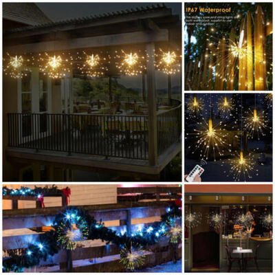 150LED Firework Copper Wire Fairy Strip String Lights Remote Control XMAS Decor
150LED Firework Copper Wire Fairy Strip String Lights Remote Control XMAS Decor