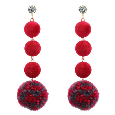 Plush Ball Earrings Wrapped Ball Drop Long Cute Earrings Acrylic Shaped Women Earrings
Plush Ball Earrings Wrapped Ball Drop Long Cute Earrings Acrylic Shaped Women Earrings