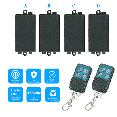 4433MHz AC180V-240V 1CH Universal 10A Relay Wireless Remote Control Switch Receiver Module&5PCS 4 Key RF 433MHz Transmitter R
4433MHz AC180V-240V 1CH Universal 10A Relay Wireless Remote Control Switch Receiver Module&5PCS 4 Key RF 433MHz Transmitter R
