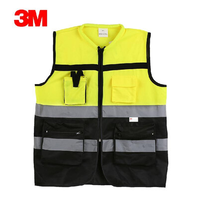 3M 10912 High Visibility Reflective Vest Security Working Clothes Safety Waistcoat with Pockets Zipper Design Motorcycle Cycling W
3M 10912 High Visibility Reflective Vest Security Working Clothes Safety Waistcoat with Pockets Zipper Design Motorcycle Cycling W