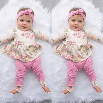 Newborn Infant Baby Girls Cute Floral T-shirt TopsPants Leggings Headband Outfits Clothes
Newborn Infant Baby Girls Cute Floral T-shirt TopsPants Leggings Headband Outfits Clothes