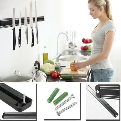 Magnetic Knife Holder Wall Mount Kitchen Accessories Magnet Bar Storage Rack
Magnetic Knife Holder Wall Mount Kitchen Accessories Magnet Bar Storage Rack