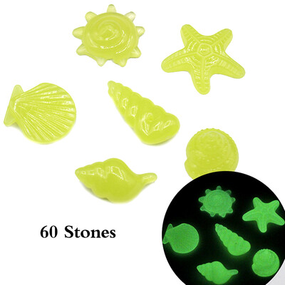 60pcsBag DIY Home Decor Luminous Sea Conch Shell Starfish Glow in Dark Colorful Pebbles Rocks Stone for Aquarium Fish Tank
60pcsBag DIY Home Decor Luminous Sea Conch Shell Starfish Glow in Dark Colorful Pebbles Rocks Stone for Aquarium Fish Tank