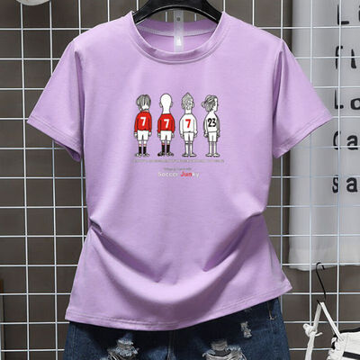 Women Round Collar Cartoon Print Loose Short Sleeve Casual T-Shirt Simple Wild Tops
Women Round Collar Cartoon Print Loose Short Sleeve Casual T-Shirt Simple Wild Tops