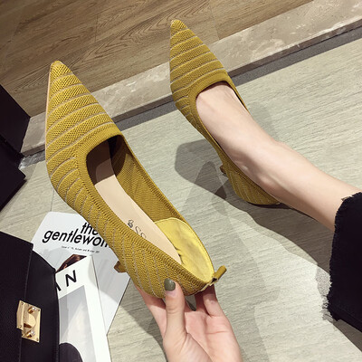 Mingyuanfeng High-heeled Shoes Female Fine-heeled Korean Version Baitao Work Shoes Tip Knitted Fairy Single Shoes
Mingyuanfeng High-heeled Shoes Female Fine-heeled Korean Version Baitao Work Shoes Tip Knitted Fairy Single Shoes