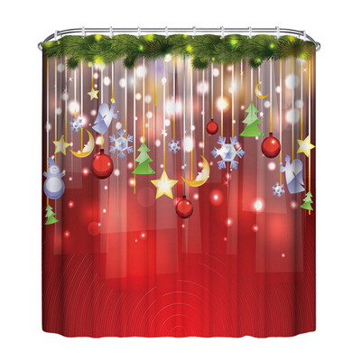 Gobestart Christmas Waterproof Polyester Bathroom Shower Curtain Decor With Hooks New F
Gobestart Christmas Waterproof Polyester Bathroom Shower Curtain Decor With Hooks New F