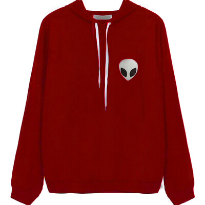 Apring Women Casual Alien Print Hoodies Unisex Lapel Hooded Sweatshirts Pullovers Turn-down Collar
Apring Women Casual Alien Print Hoodies Unisex Lapel Hooded Sweatshirts Pullovers Turn-down Collar