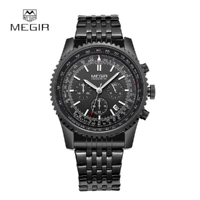 MEGIR Fashion Business Watch Men Calendar Stainless Steel Wristwatch for Man Quartz Watches
MEGIR Fashion Business Watch Men Calendar Stainless Steel Wristwatch for Man Quartz Watches