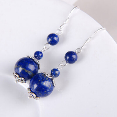 Stylish Lapis Lazuli Womens Earrings Party Dangle Drop Pretty Silver Fashion Earrings Wedding Popular Blue Dangle
Stylish Lapis Lazuli Womens Earrings Party Dangle Drop Pretty Silver Fashion Earrings Wedding Popular Blue Dangle