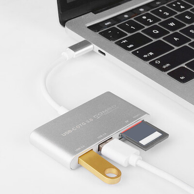 5 in 1 Hub USB 30 Type-C HUB Card Reader USB 20 USB-C OTG 30 Type-C OTG Hub Combo TF Card SD Card Slot for Macbook
5 in 1 Hub USB 30 Type-C HUB Card Reader USB 20 USB-C OTG 30 Type-C OTG Hub Combo TF Card SD Card Slot for Macbook