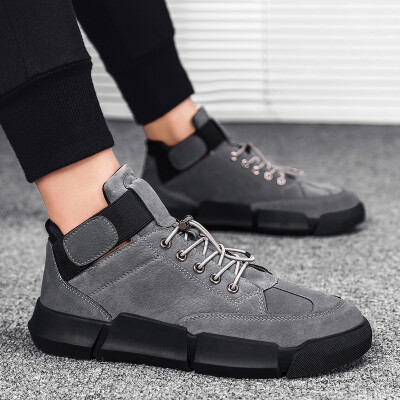 Mens shoes net red high-top shoes Korean version of the wild mens casual low to help Martin boots tide shoes
Mens shoes net red high-top shoes Korean version of the wild mens casual low to help Martin boots tide shoes