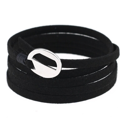 New Summer Europe And The Fashion Simple Womens Leather Bracelet Multi-layer Winding Bracelet Handmade DIY Punk Bracelet
New Summer Europe And The Fashion Simple Womens Leather Bracelet Multi-layer Winding Bracelet Handmade DIY Punk Bracelet