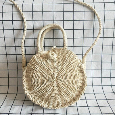 Women Straw Woven Handbags Fashion Round Rattan Shoulder Bags Summer Ladies Beach Bag Zipper Crossbody Mini Bag
Women Straw Woven Handbags Fashion Round Rattan Shoulder Bags Summer Ladies Beach Bag Zipper Crossbody Mini Bag