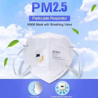 3M 9001V 25 Pieces Particulate Respirator KN90 Masks with Breathing Valve Aganist PM25 Smog-proof Dust-proof Mouth-muffle Individ
3M 9001V 25 Pieces Particulate Respirator KN90 Masks with Breathing Valve Aganist PM25 Smog-proof Dust-proof Mouth-muffle Individ