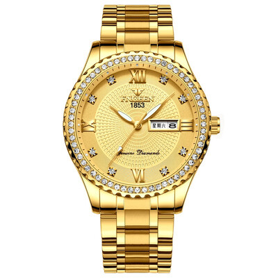 Men gold Watches business man Top Brand Luxury Quartz Watch stainless Steel Diamond Male Clock Date Week relogio masculino
Men gold Watches business man Top Brand Luxury Quartz Watch stainless Steel Diamond Male Clock Date Week relogio masculino