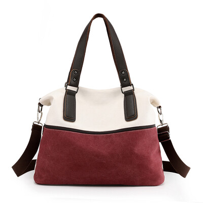 Korean version of large canvas shoulder bag womens bags retro color large capacity Joker portable slung womens bags
Korean version of large canvas shoulder bag womens bags retro color large capacity Joker portable slung womens bags