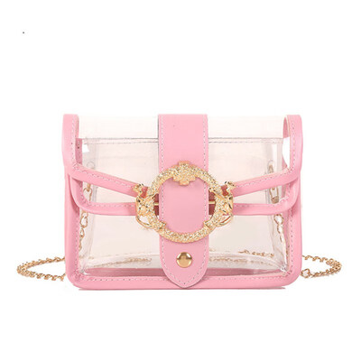 Women Summer Transparent Jelly Bag Wild Chain Fashion Square Solid Color Shoulder Bag
Women Summer Transparent Jelly Bag Wild Chain Fashion Square Solid Color Shoulder Bag