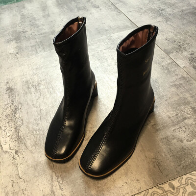 Net Red Martin Boots British Wind Autumn Fashion Hundred Shoes Back Zipper Round Head Coarse-heeled Locomotive Boots Tide
Net Red Martin Boots British Wind Autumn Fashion Hundred Shoes Back Zipper Round Head Coarse-heeled Locomotive Boots Tide