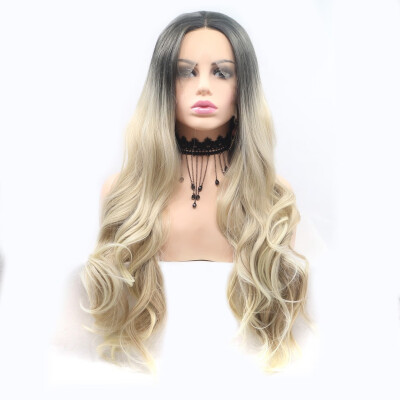 Amazing Star Lace Frontal Wigs Ombre Blonde Color Heat Resistant Fiber Middle Part Synthetic Hair For Fashion Women
Amazing Star Lace Frontal Wigs Ombre Blonde Color Heat Resistant Fiber Middle Part Synthetic Hair For Fashion Women
