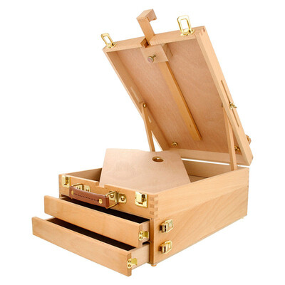 Ktaxon Portable Artist Beechwood Table Top Easel 3 Layers 2 Drawers 14 34" x 10 34" x 6 14" Sketchbox
Ktaxon Portable Artist Beechwood Table Top Easel 3 Layers 2 Drawers 14 34" x 10 34" x 6 14" Sketchbox