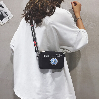 Camera small bag female 2019 new wave Korean version of the wild ins canvas shoulder slung Japanese Japanese Harajuku girl bag
Camera small bag female 2019 new wave Korean version of the wild ins canvas shoulder slung Japanese Japanese Harajuku girl bag