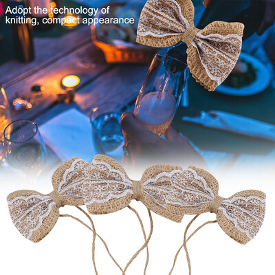 Greensen 3Pcs Handmade Jute Knitting Bowknot with Lace Burlap Craft Party Decoration 86cm
Greensen 3Pcs Handmade Jute Knitting Bowknot with Lace Burlap Craft Party Decoration 86cm