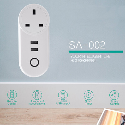 〖Follure〗Smart WiFi Power Socket UK Plug Switch For Amazon AlexaGoogle Home App Control
〖Follure〗Smart WiFi Power Socket UK Plug Switch For Amazon AlexaGoogle Home App Control