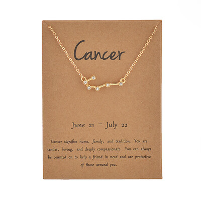 Fashion Jewelry Zodiac Crystal Star Sign 12 constellation Pendant Necklace For Women 
Fashion Jewelry Zodiac Crystal Star Sign 12 constellation Pendant Necklace For Women