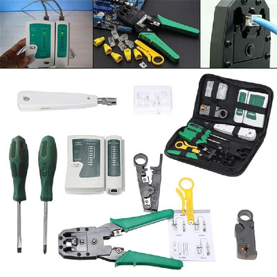 9 in 1 LAN Network Fix Cable Tester Crimper Plier Hand Tool Kit Cat5 RJ45 RJ11 RJ12 Stripping Make Ethernet Connector Test
9 in 1 LAN Network Fix Cable Tester Crimper Plier Hand Tool Kit Cat5 RJ45 RJ11 RJ12 Stripping Make Ethernet Connector Test