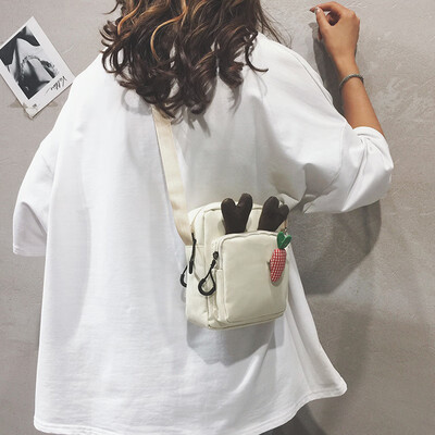 Sen small bag female 2019 Korean version of the wild cute soft girl girl bag cartoon Harajuku canvas shoulder Messenger bag
Sen small bag female 2019 Korean version of the wild cute soft girl girl bag cartoon Harajuku canvas shoulder Messenger bag