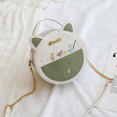 Small fresh bag female Korean version of the wild chain single back Messenger bag fashion cat ears small round bag tide
Small fresh bag female Korean version of the wild chain single back Messenger bag fashion cat ears small round bag tide