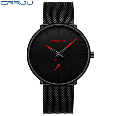 CRRJU Men Fashion Casual Quartz Watch Simple Stainless Steel Mesh Band Watches Elegant Ultra Slim Wrist Watch
CRRJU Men Fashion Casual Quartz Watch Simple Stainless Steel Mesh Band Watches Elegant Ultra Slim Wrist Watch