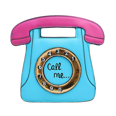 JHD Telephone Shaped Women Retro Cross Body Bag PU Leather Clutch Purse Chain Bag
JHD Telephone Shaped Women Retro Cross Body Bag PU Leather Clutch Purse Chain Bag