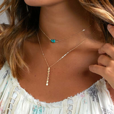 European&American foreign trade new cross-border new turquoise exquisite handmade piece multi-layer necklace necklace
European&American foreign trade new cross-border new turquoise exquisite handmade piece multi-layer necklace necklace