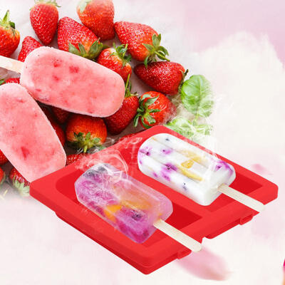 Greensen Homemade Popsicle Silicone Molds with Lid 2 Cavities Ice Bar Mold with 20 Wooden Sticks
Greensen Homemade Popsicle Silicone Molds with Lid 2 Cavities Ice Bar Mold with 20 Wooden Sticks