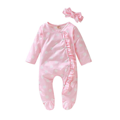 Infant Summer Round Collar Long Sleeve Floral Print Girls Jumpsuit Climb Soft RomperHairband Two-piece Set
Infant Summer Round Collar Long Sleeve Floral Print Girls Jumpsuit Climb Soft RomperHairband Two-piece Set