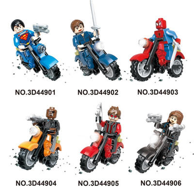 6Pcs Super Heroes Knights Motorcycle Mighty Micros Building Block Model Bricks Toy For Children
6Pcs Super Heroes Knights Motorcycle Mighty Micros Building Block Model Bricks Toy For Children