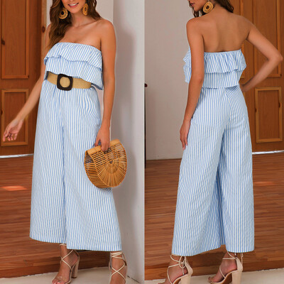 Starmoon Women Ruffled Holiday Trousers Striped Print Jumpsuit Playsuit Beach Romper
Starmoon Women Ruffled Holiday Trousers Striped Print Jumpsuit Playsuit Beach Romper