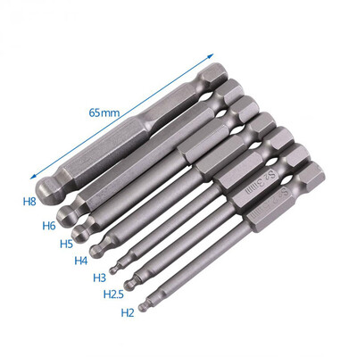 〖Follure〗7PCS 14 Inch Hex Shank 65mm Magnetic Ball Screwdriver Bit
〖Follure〗7PCS 14 Inch Hex Shank 65mm Magnetic Ball Screwdriver Bit